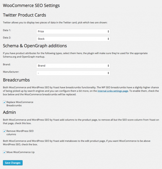 Yoast Woocommerce Seo Settings Screen