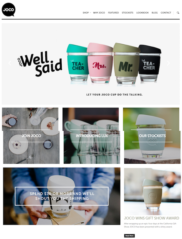 Jococups Online Store Example