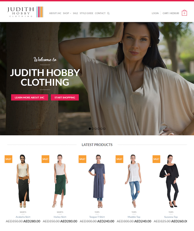 Judith Hobby Clothing Design Example