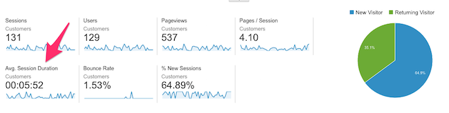 Audience Overview Google Analytics 1