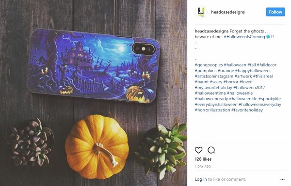 Phonecase Store Halloween Example