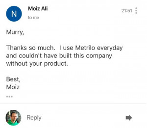 Moiz Ali About Metrilo