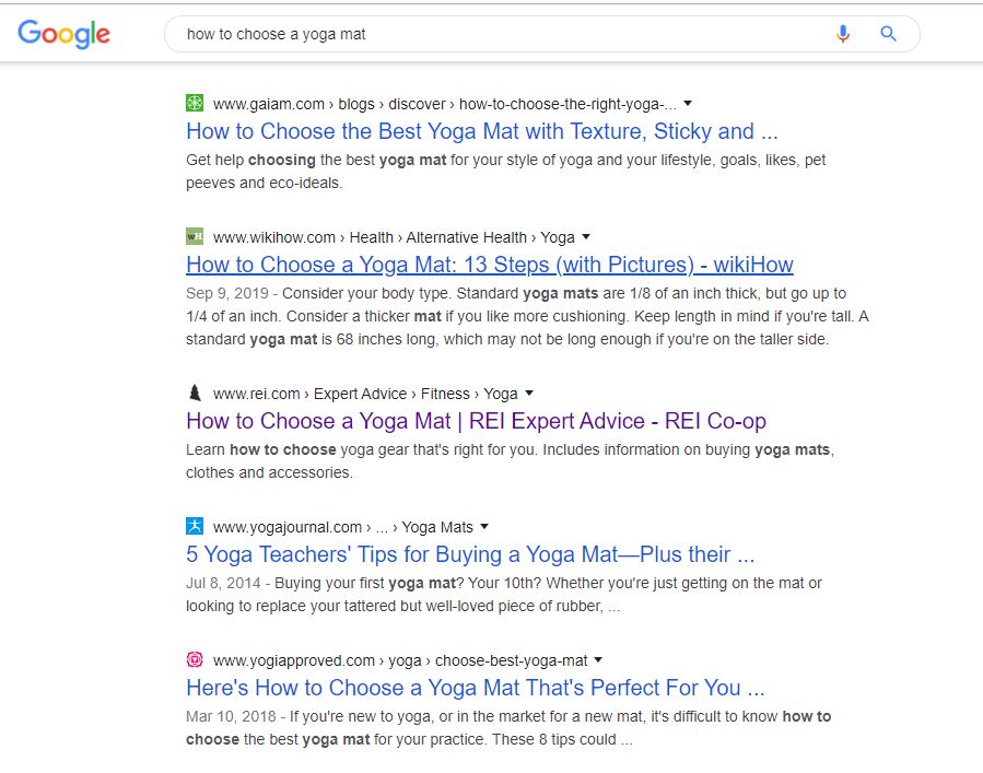 Keywords In SERPs