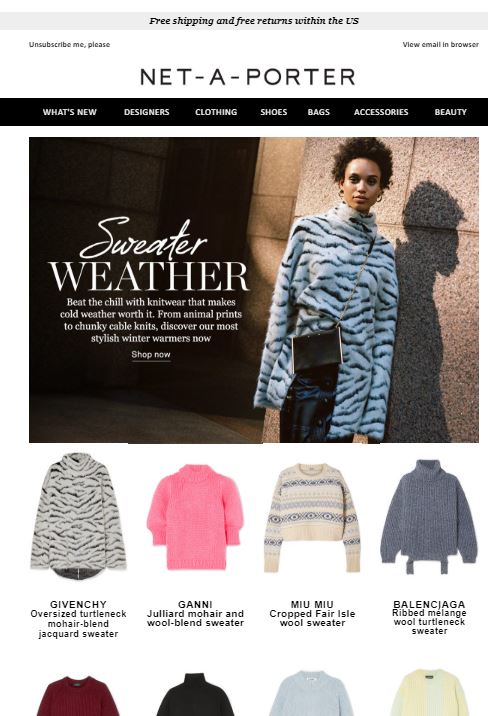 Sweater Email