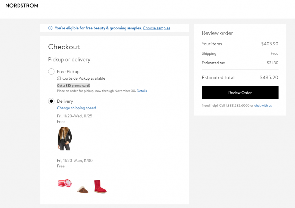 Nordstrom Checkout Zoom