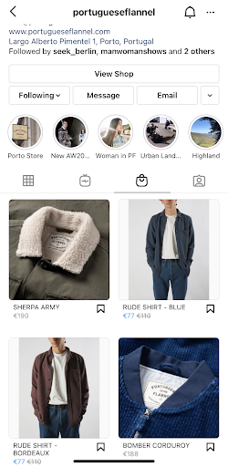 Instagram Shop Brand